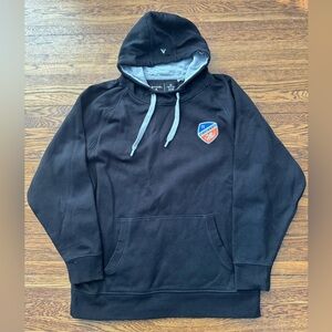 FC CINCINNATI (ANTIQUA) BLACK HOODIE.